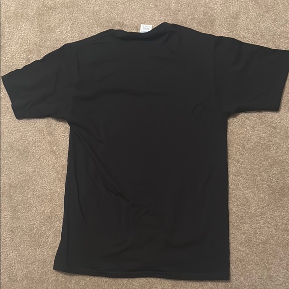 Short Sleeve Tees in Blue with Logo Print - Picture 3 of 4